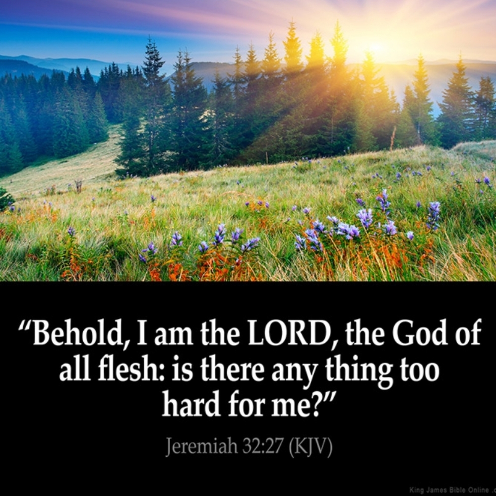 ❤Verse of the day - Jeremiah 32:27
